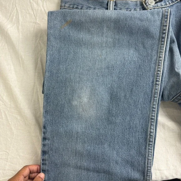 Levi's 550 Straight Jeans Men 36 X 36 (fits 34x34) Blue Denim Cotton Relaxed Fit - Picture 9 of 12